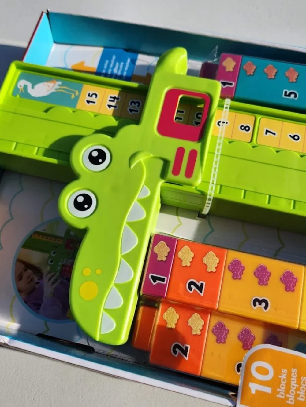 NEW Fisher-Price Alligator Counting Activity with 10 Stacking Blocks Preschool L